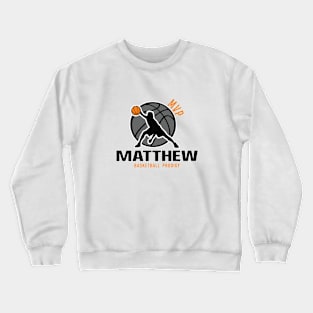 Matthew MVP Custom Player Basketball Prodigy Your Name Crewneck Sweatshirt